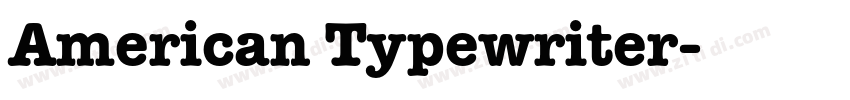 American Typewriter字体转换
